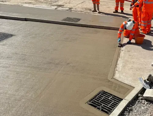 Reinforced concrete foundation and footing works for commercial and industrial construction