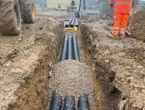 Pipeline installation, drainage systems and utility trenching for civil engineering projects