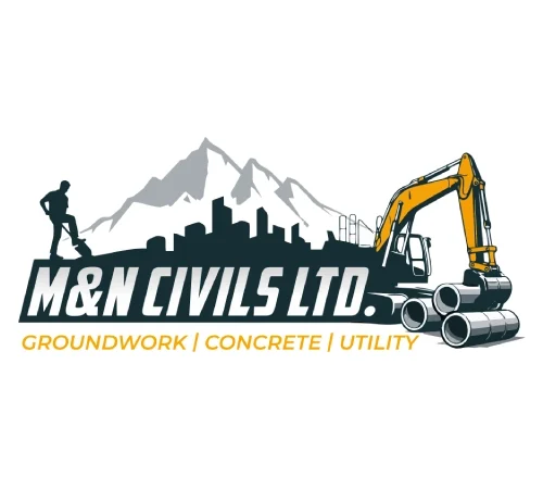 M&N Civils Ltd logo for civil engineering, groundworks and drainage services in Wolverhampton